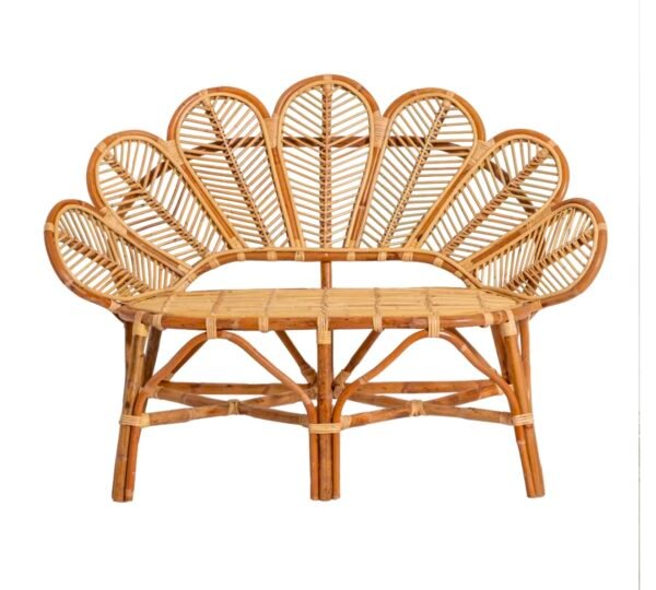 Banquette rotin Fleur