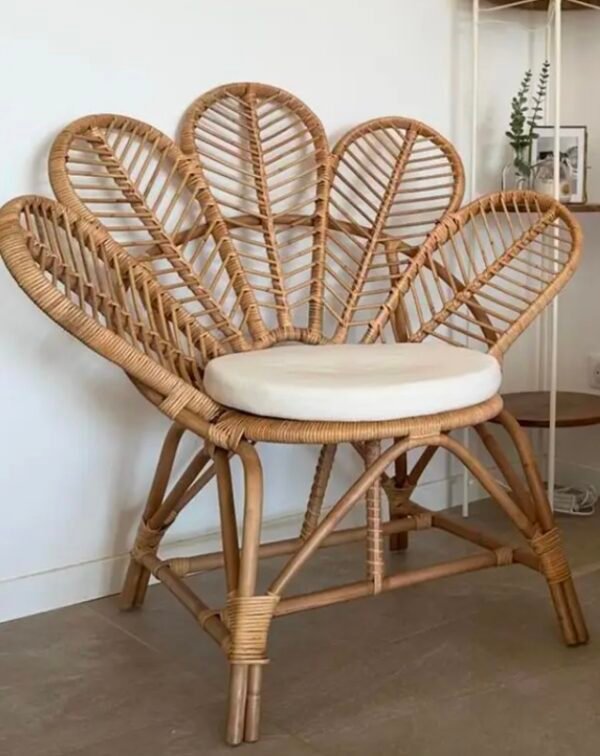 Fauteuil rotin Fleur