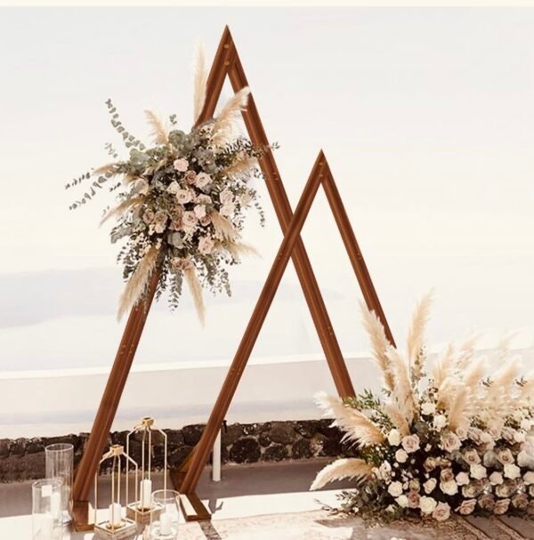 Arche en bois triangulaire - double