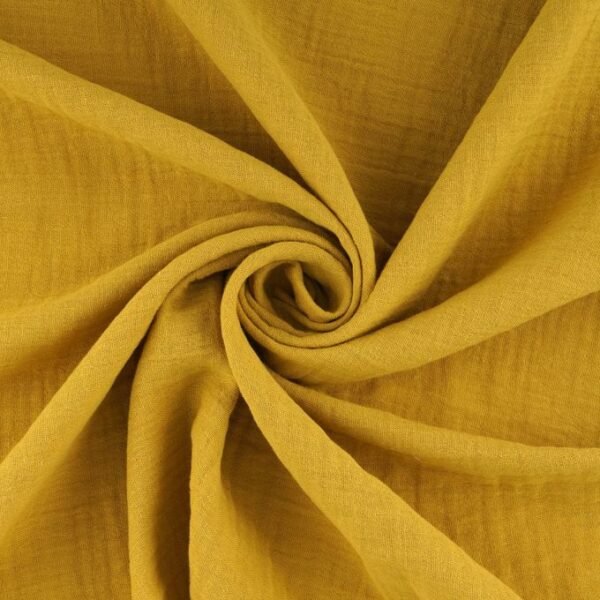 Serviette gaze de coton - Ocre