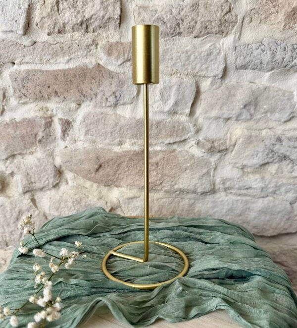 Bougeoir chandelier doré