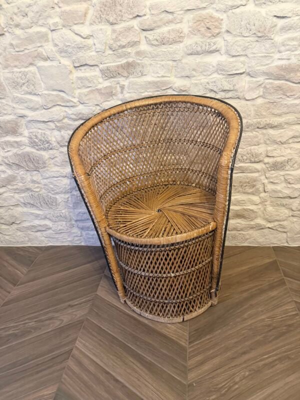 Paire de fauteuils en rotin – Image 2