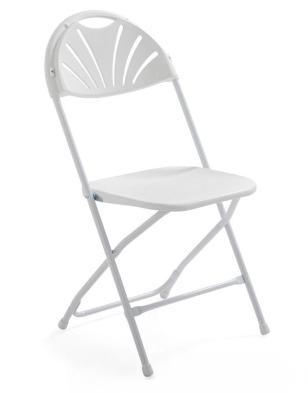 Chaise pliante de réception blanche