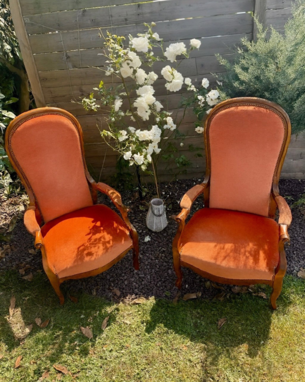 Fauteuil Voltaire Terracotta
