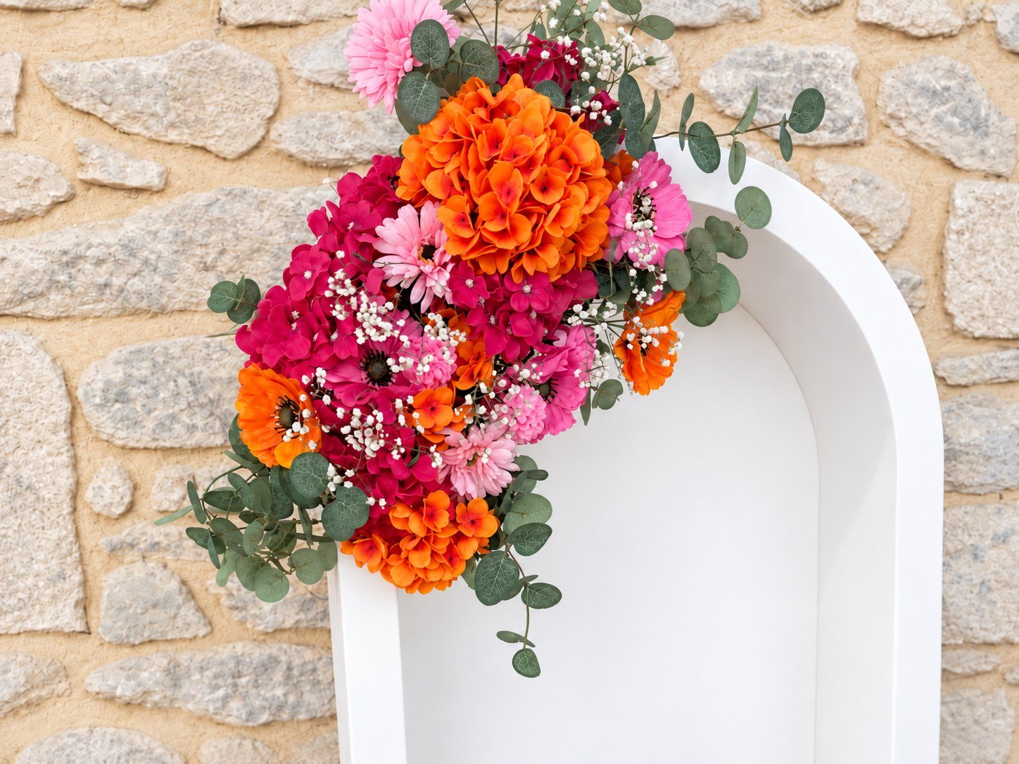 Eclat d'été - composition florale colorée